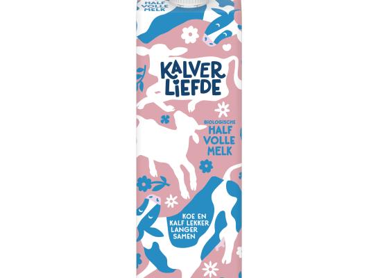 Volle en halfvolle melk van het merk ‘Kalverliefde’ is vanaf 1 oktober te koop bij 288 filialen van Albert Heijn