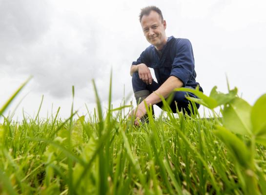 Boer Jouke Huitema ziet toekomst in kruidenrijk grasland 