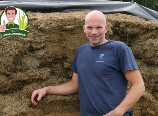 Gras maakt 85 procent van het ruwvoerrantsoen uit bij Job van de Water
