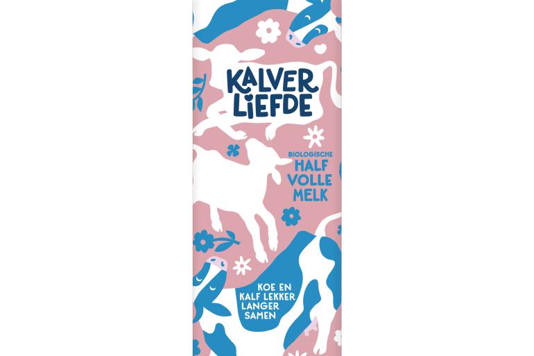 Volle en halfvolle melk van het merk ‘Kalverliefde’ is vanaf 1 oktober te koop bij 288 filialen van Albert Heijn