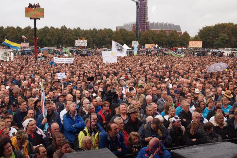 Agractie leidde het eerste grote boerenprotest op het Malieveld in 2019