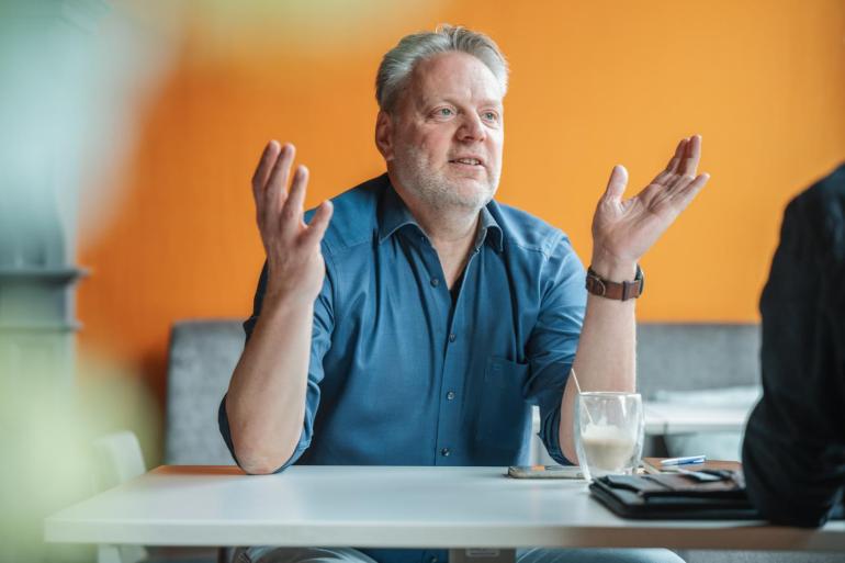 Kees-Jaap Hin: ‘Ik vertrouw de politiek het onderwerp weidegang niet toe’ (foto: Fleur Maartje Bakker)