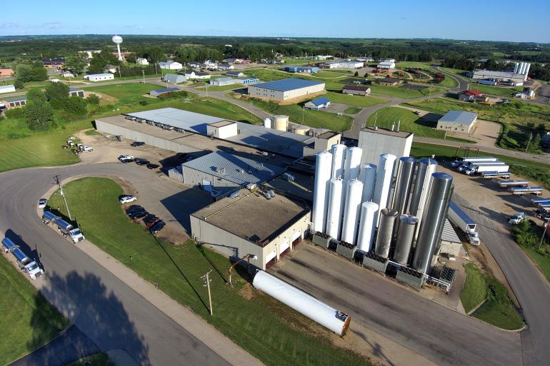 De productielocatie in Darlington van Wisconsin Whey Protein (foto FrieslandCampina)