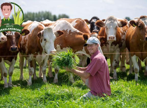 Piet van Dijk weidde zijn koeien vorig jaar 3800 uur