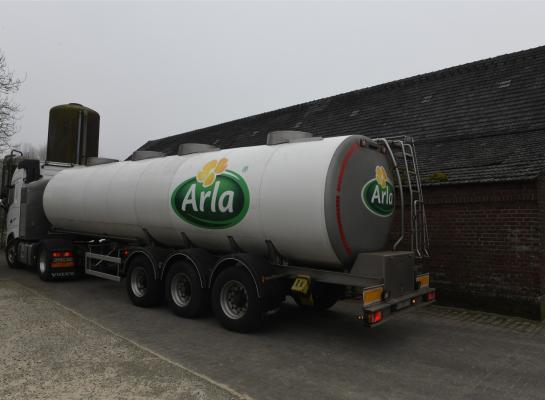 Een lid van Arla leverde in 2023 gemiddeld 1,64 miljoen kg melk aan de fabriek