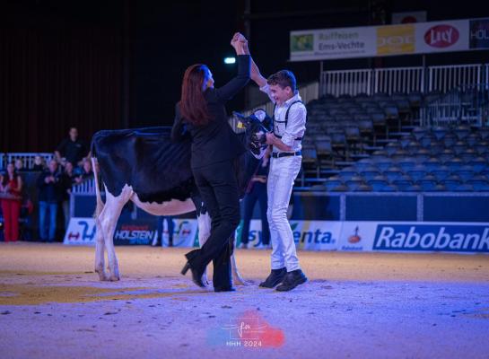 Jarn Gunnink werd Beste Young Breeder van de dag en kampioen toilet bij de junioren 