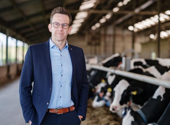 Tom Schiettecat is directeur Milk en Farms bij zuivelcoöperatie Milcobel