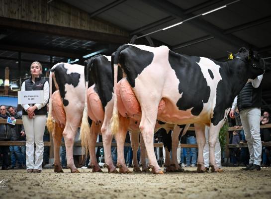 De winnende bedrijfsgroep in Tolbert van de familie Veenstra (foto Henk Lomulder)