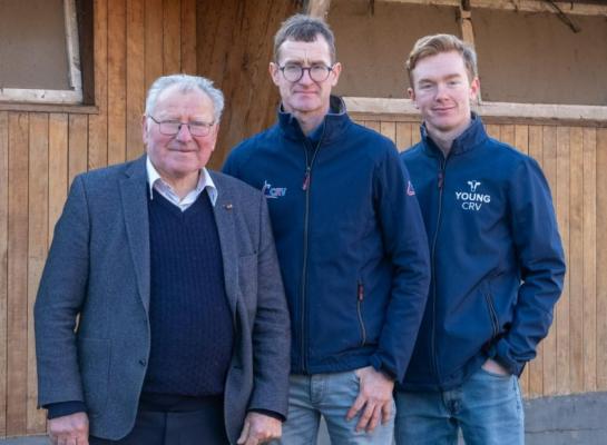 Franz (80), Kristof (50) en Lennert (20) De Fauw 