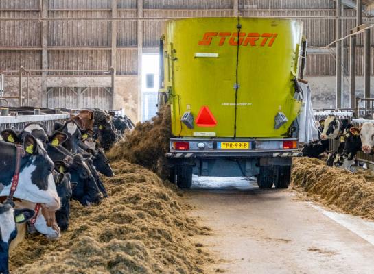 Ook in grasrijke rantsoenen kan het dagelijks voeren van 400 gram ruw vet de methaanemissie verminderen