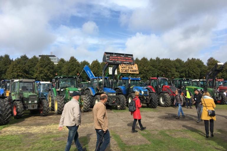 De protestactie tegen de stikstofplannen zal niet in Den Haag gehouden worden