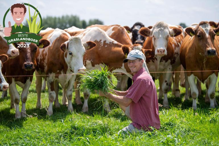 Piet van Dijk weidde zijn koeien vorig jaar 3800 uur