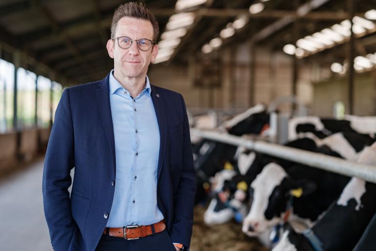 Tom Schiettecat is directeur Milk en Farms bij zuivelcoöperatie Milcobel