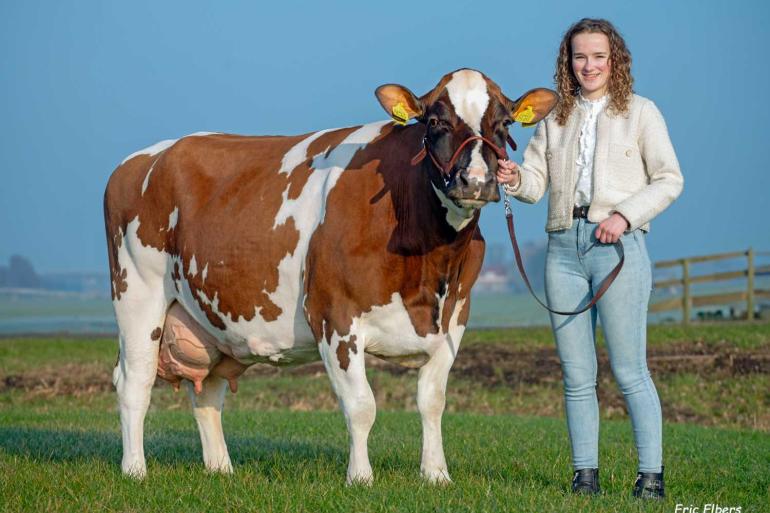 Dochter Wilke Vink met De Vinkenhof Danielle 189 (foto: Eric Elbers)