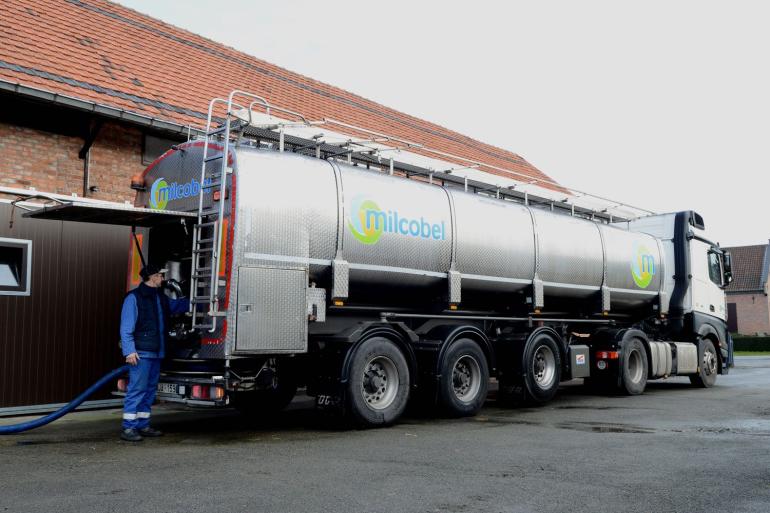 In België liep de melkaanvoer over het eerste kwartaal van 2025 met 5,2 procent af