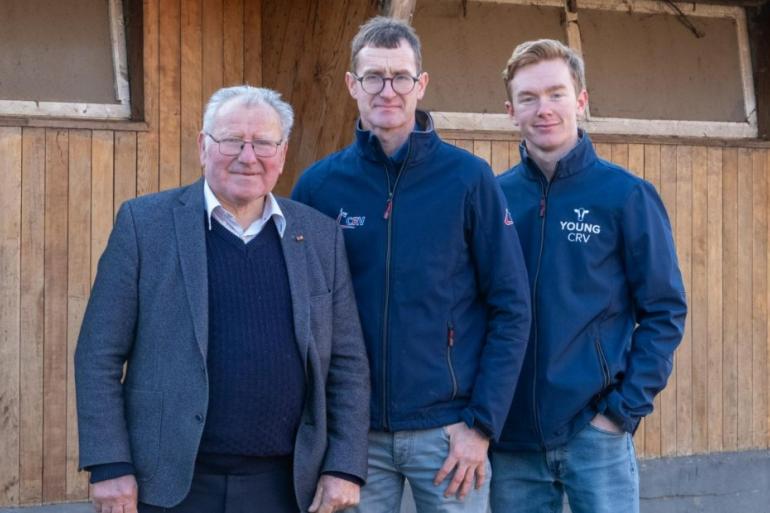 Franz (80), Kristof (50) en Lennert (20) De Fauw 