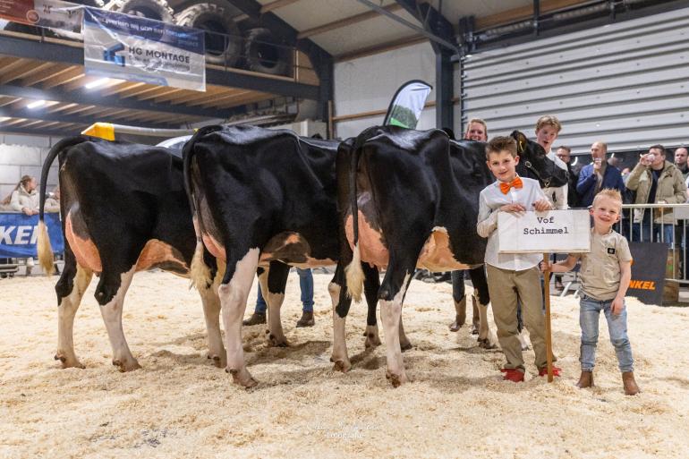 De familie Schimmel zette de beste bedrijfsgroep neer (foto: Cilia Hoekman)