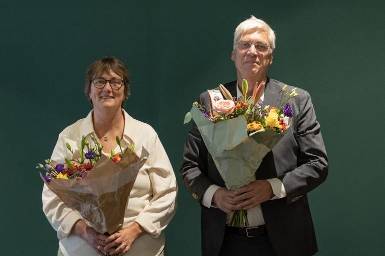 Angelique Huijben – Pijnenburg (links) is in de ledenraad van CRV benoemd tot hoofdbestuurslid van de coöperatie en lid van de raad van commissarissen. Bert Jansen (rechts) is benoemd tot commissaris