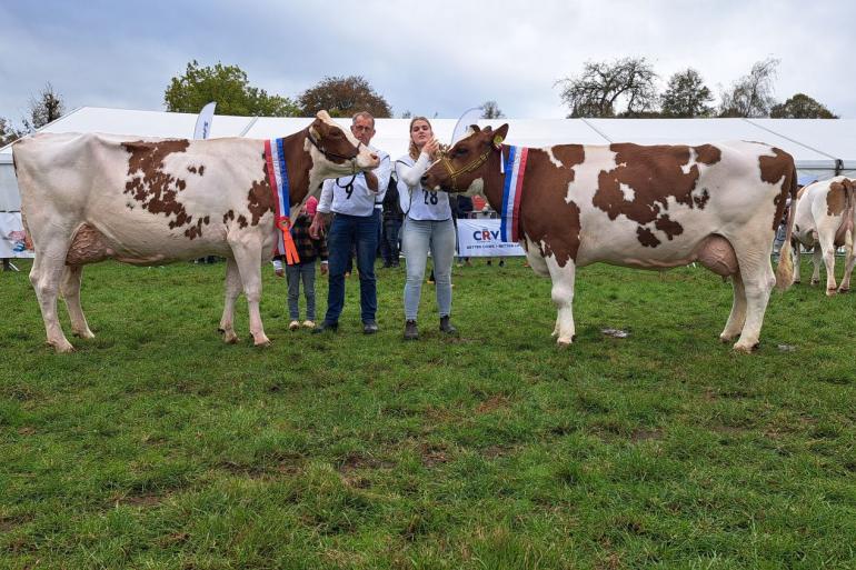 De winnaars in Oene: links Julia 20 en rechts Gonda 417 (foto: Jan Hendriks)