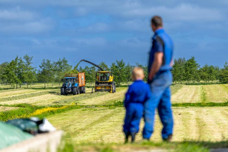De zomerkuilen zijn dit jaar iets vochtiger ingekuild en bevatten 44,8 procent drofge stof