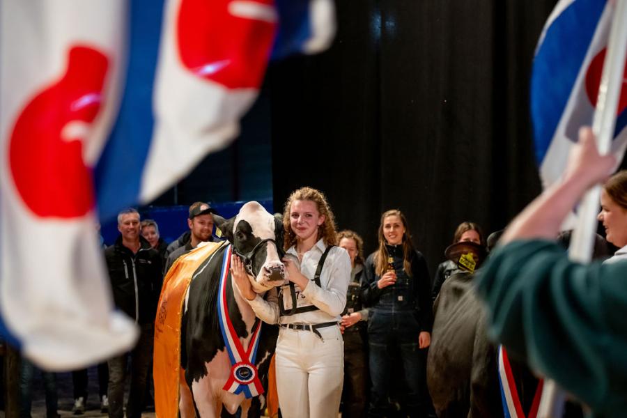 Topcross Anna 264 werd ook de algemeen kampioene van de pinkenkeuring