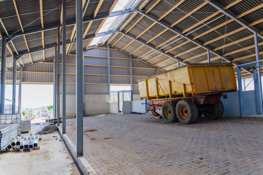 Alleen de laatste maanden voor de slacht komen de vleesdieren op stal. Voor het afmeststraject is een hellingstal in aanbouw