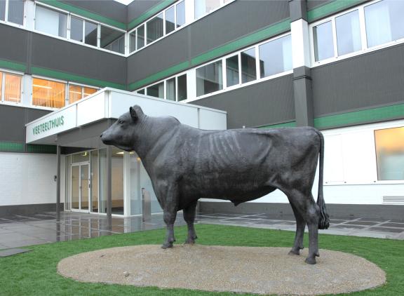 Het beeld van Sunny Boy was 15 jaar de blikvanger voor het hoofdkantoor van CRV in Arnhem