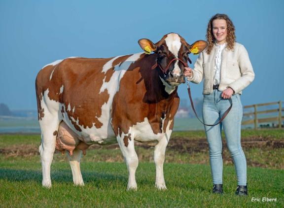 Dochter Wilke Vink met De Vinkenhof Danielle 189 (foto: Eric Elbers)